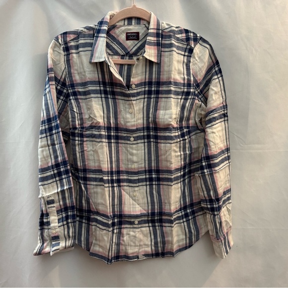 Untuckit De Toren Long Sleeve Button Down Shirt Big Plaid - Picture 1 of 9